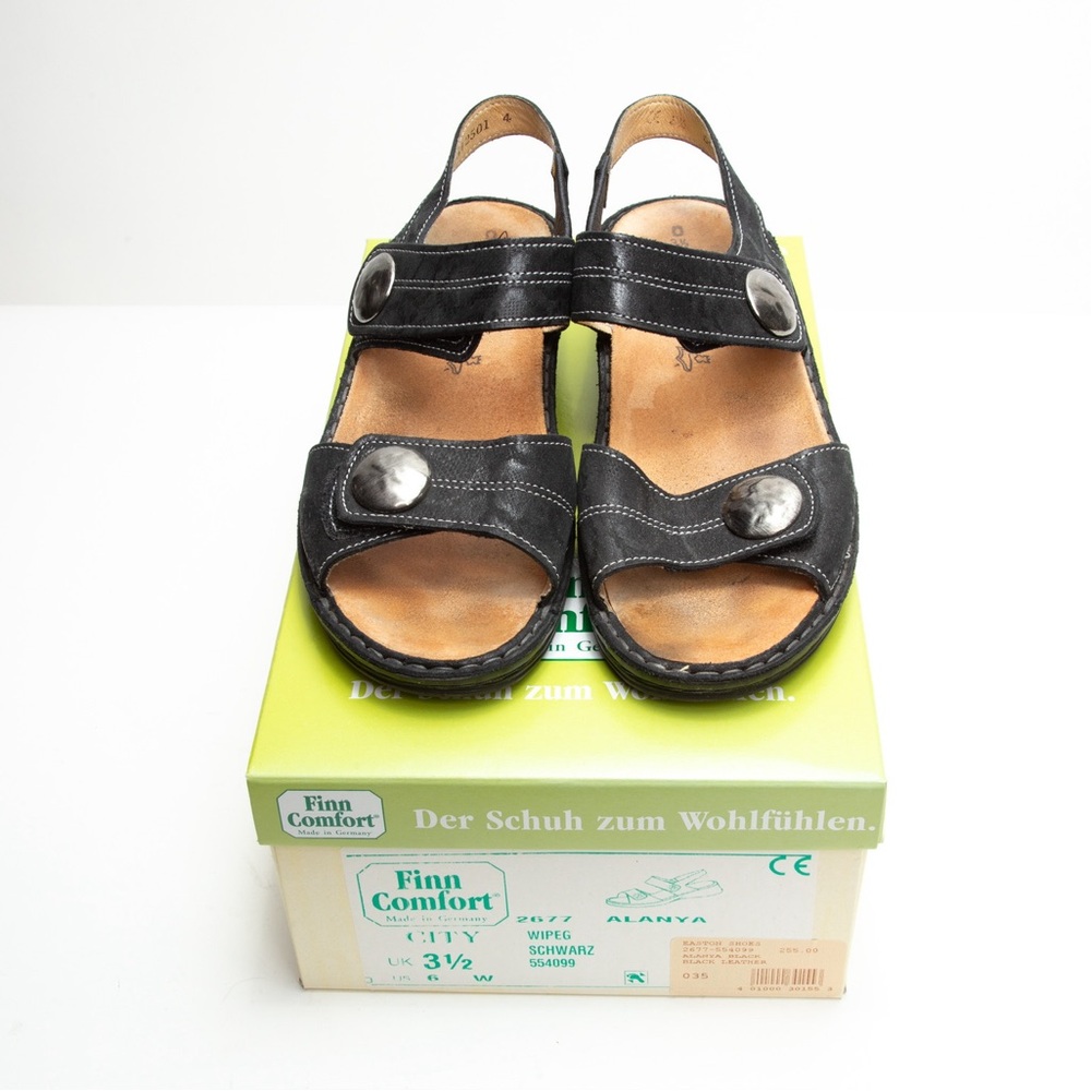 Finn Comfort Black Sandals